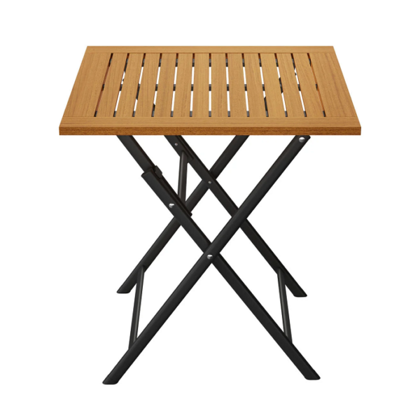 Mesa de Madera y Aluminio Plegable - Imagen 3