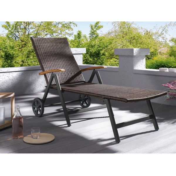 Reposera Livarno Home Con Ruedas - Imagen 4